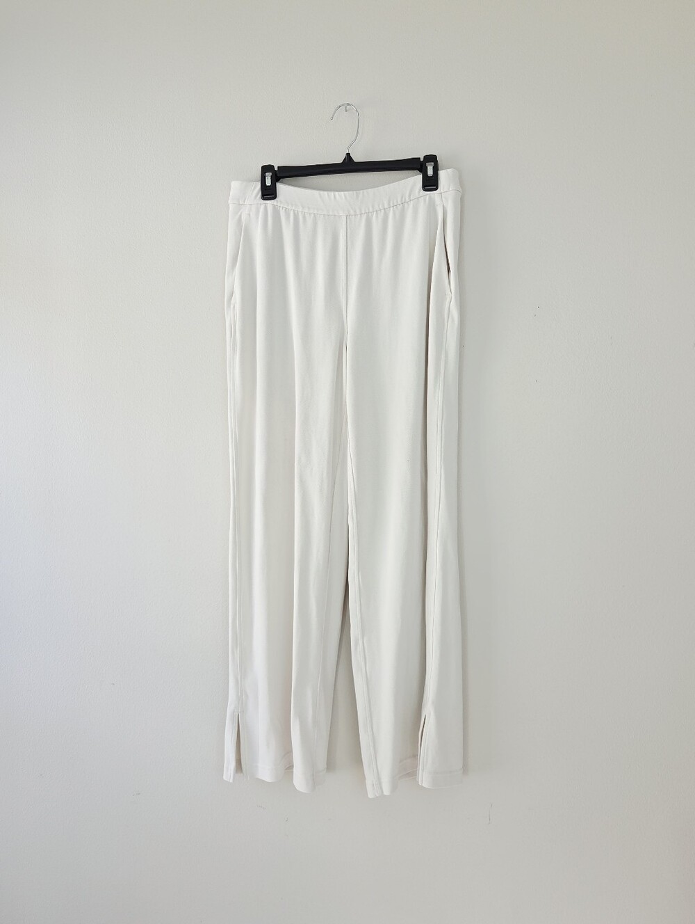 Lululemon Softstreme High-Rise Wide-Leg Pique Pant Regular Light Ivory Large
